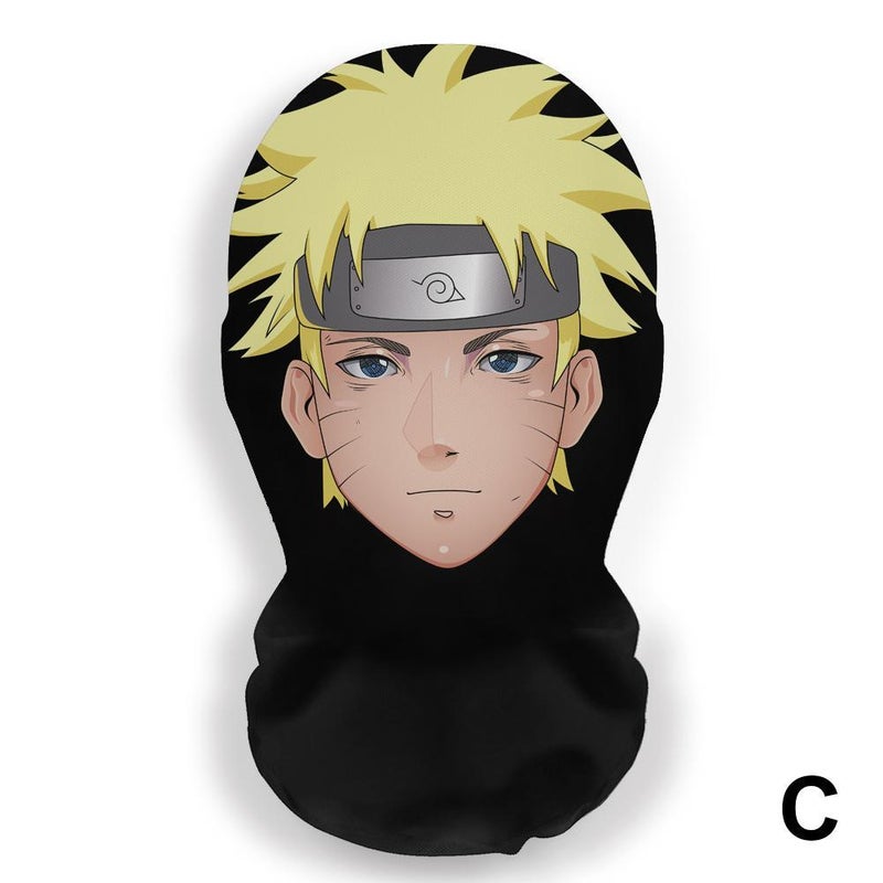 Anime full-face mask, balaclava hat, mesh cartoon headgear, won't obstruct vision, washable.